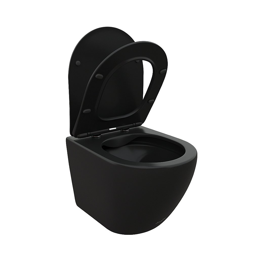 Унитаз подвесной CeruttiSpa TICINO Aria MB CT8918 черный матовый, черный матовый купить в интернет-магазине Sanbest