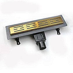 Душевой лоток RGW Drain Leo-30-40 40 60213040-06 золото брашированное купить в интернет-магазине Sanbest