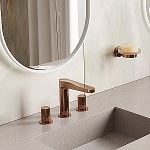 Смеситель для раковины WasserKRAFT Paar 8835 розовое золото купить в интернет-магазине сантехники Sanbest