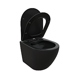 Унитаз подвесной CeruttiSpa TICINO Aria MB CT8918 черный матовый, черный матовый купить в интернет-магазине Sanbest