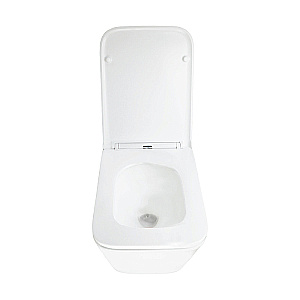 Унитаз подвесной Azario Pace AZ-5172T-WHT белый, безободковый, с крышкой микролифт, слив торнадо купить в интернет-магазине Sanbest
