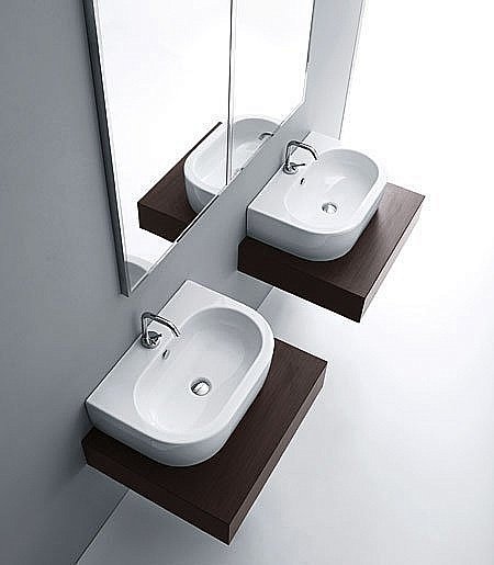 Раковина Kerasan Flo 60 3142bi*1 белая купить в интернет-магазине Sanbest