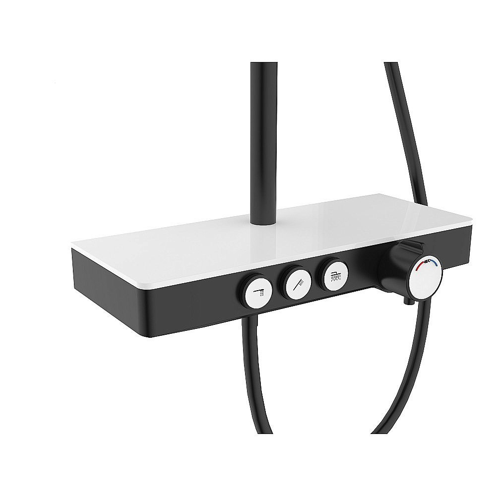 Душевая система BERGES MORANS 75002 черная матовая купить в интернет-магазине сантехники Sanbest