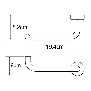 Держатель туалетной бумаги WasserKRAFT Donau K-9496 купить в интернет-магазине сантехники Sanbest