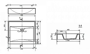 Тумба с раковиной Эстет Comfort Loft 70 для ванной в интернет-магазине Sanbest