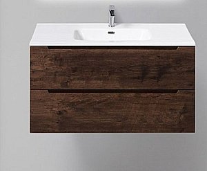 Тумба с раковиной BelBagno ETNA H60 2C 90 Rovere Moro для ванной в интернет-магазине Sanbest