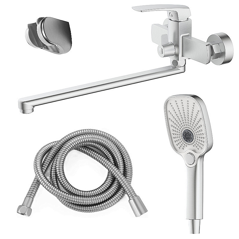 Смеситель для ванны Azario Conda AZ-K1711BN сатин купить в интернет-магазине сантехники Sanbest