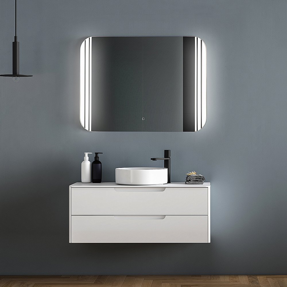 Зеркало ABBER See AG6101S 91x68 в ванную от интернет-магазине сантехники Sanbest