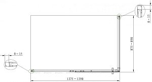 Душевой уголок Aquanet Ideal AE-AXC94MB-S-B 140x90 купить в интернет-магазине Sanbest