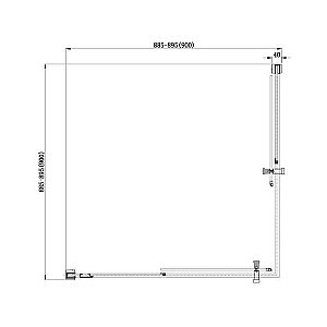 Душевой уголок Aquanet Delta Cube NPE1142 90x90 стекло прозрачное/профиль хром купить в интернет-магазине Sanbest