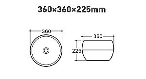 Раковина накладная Art&Max 36 AM3510 белая купить в интернет-магазине Sanbest