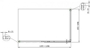 Душевой уголок Aquanet Ideal AE-AXC94MB-S-B 140x90 стекло прозрачное/профиль черный купить в интернет-магазине Sanbest
