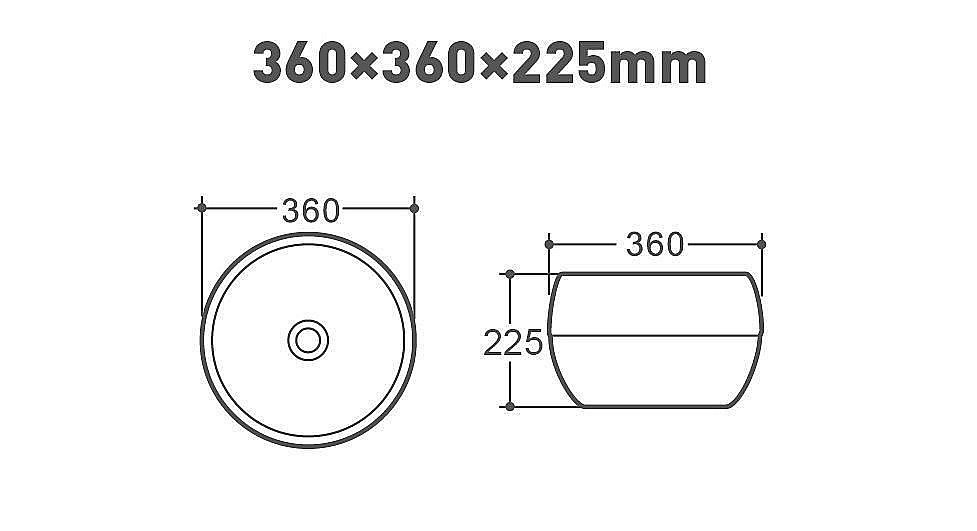 Раковина накладная Art&Max 36 AM3510 белая купить в интернет-магазине Sanbest