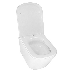 Унитаз подвесной Azario Vesper AZ-1373WH белый, безободковый, с крышкой микролифт, слив торнадо купить в интернет-магазине Sanbest