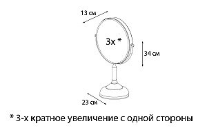 Зеркало косметическое FIXSEN Antik FX-61121A купить в интернет-магазине сантехники Sanbest