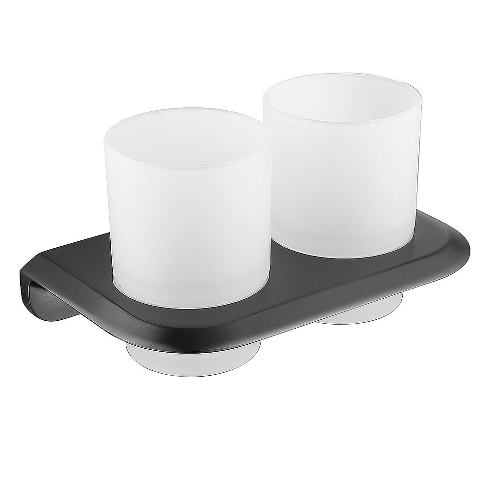 Стакан двойной для зубных щеток ABBER Nord AA1557NG никель купить в интернет-магазине сантехники Sanbest