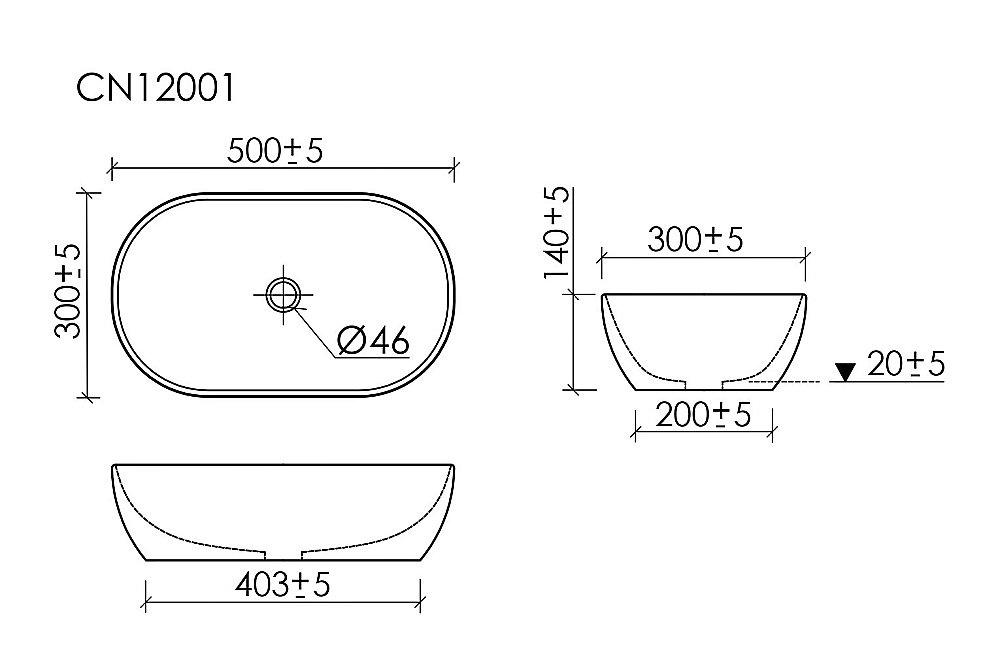 Раковина Ceramica Nova Twist CN12001MB черная матовая купить в интернет-магазине Sanbest