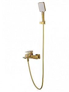 Смеситель для ванны с душем WONZON & WOGHAND EDGE, Брашированное золото (WW-88639003A- BG) купить в интернет-магазине сантехники Sanbest