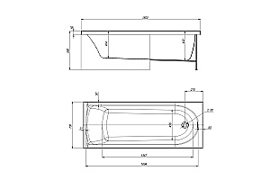 Акриловая ванна Royal Bath BERN RB974102 180x70 белый купить в интернет-магазине Sanbest