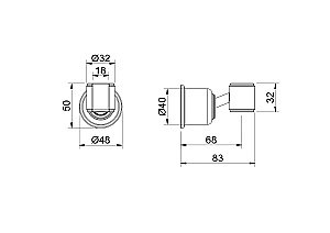 Держатель ручного душа Aquatek Классик AQ2407PG золото полированное купить в интернет-магазине сантехники Sanbest