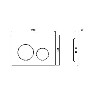 Кнопка для инсталляции AM.PM PrimeFit L I090138 Черный матовый купить в интернет-магазине сантехники Sanbest