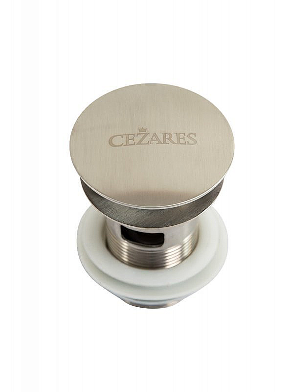 Донный клапан для раковины Cezares CZR-SAT-IN сатин купить в интернет-магазине сантехники Sanbest