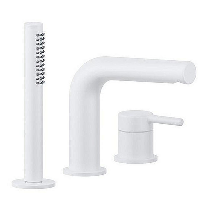 Смеситель для ванны EXCELLENT Pi AREX.1234WH белый матовый купить в интернет-магазине сантехники Sanbest