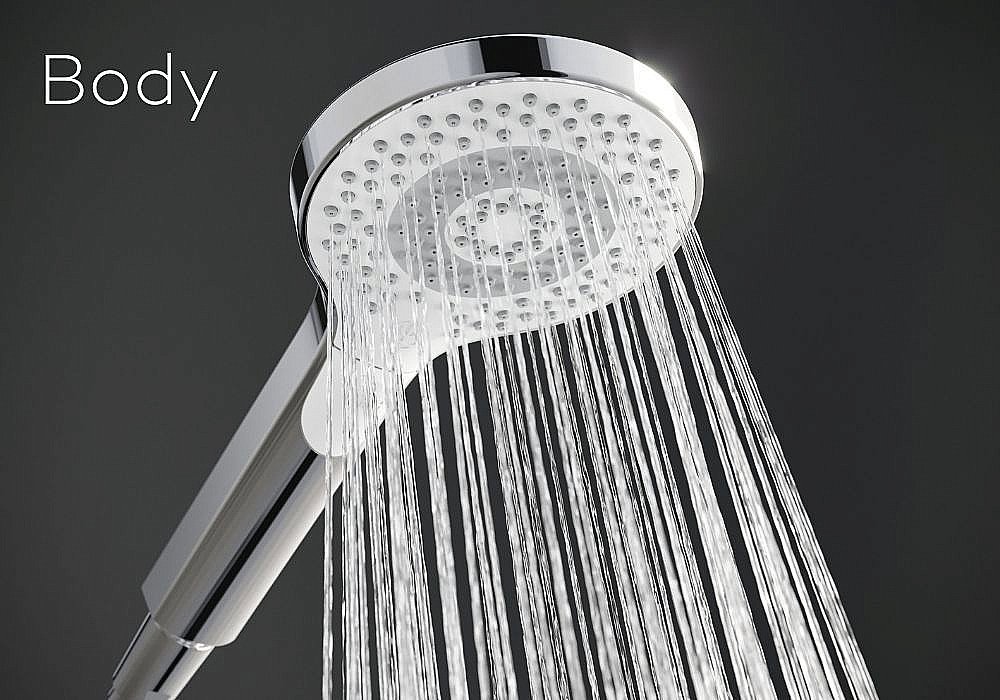 Душевая система KLUDI DIVE DUAL SHOWER SYSTEM 6807905-00 купить в интернет-магазине сантехники Sanbest