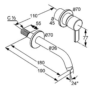Смеситель для раковины Kludi Zenta 382440575 купить в интернет-магазине сантехники Sanbest