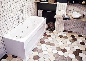 Ванна акриловая Aquatek Оберон 160x70 OBR160-0000086 белая купить в интернет-магазине Sanbest