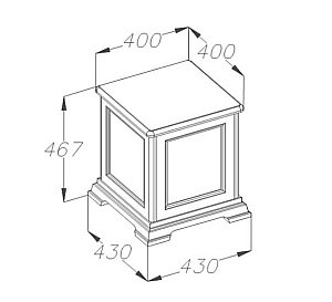 Тумба нижняя Опадирис Риспекто антикварный орех для ванной в интернет-магазине сантехники Sanbest