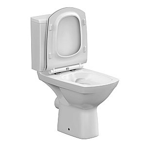 Унитаз Cersanit CARINA Clean On 011 3/5 DPL EO slim с крышкой микролифт, с бачком, безободковый купить в интернет-магазине Sanbest