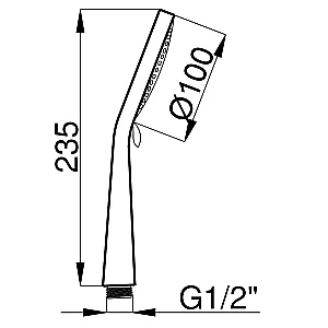 Душевой гарнитур Azario MANO AZ-15782010 хром купить в интернет-магазине сантехники Sanbest
