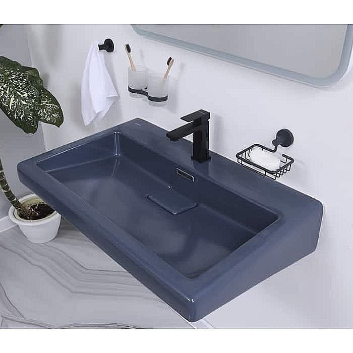 Раковина Creavit Epic 80 EP080-00BM00E-0000 базальт матовый купить в интернет-магазине Sanbest