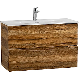 Тумба с раковиной Belbagno MARINO-CER-MINI 100 дуб фактурный для ванной в интернет-магазине Sanbest
