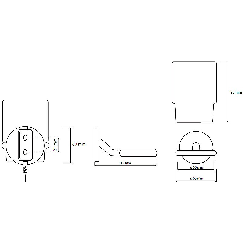 Стакан для зубных щеток Bemeta Nox 102410010 черный матовый купить в интернет-магазине сантехники Sanbest
