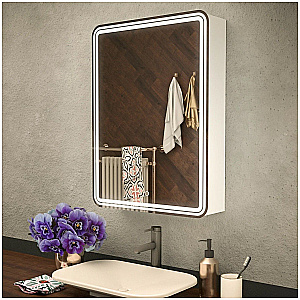 Зеркальный шкаф AZARIO Adriana 1Л CS00066642 60х80 белый купить в интернет-магазине сантехники Sanbest