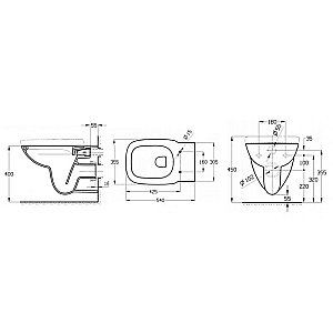 Унитаз подвесной Roca Debba ROUND 893104980 безободковый, с инсталляцией, с крышкой микролифт купить в интернет-магазине Sanbest