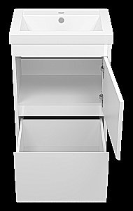 Тумба с раковиной Misty Алиса - 50 Э-Али01050-0112Я белая для ванной в интернет-магазине Sanbest