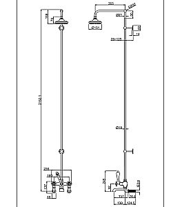 Душевая система Burlington Birkenhead H295-BI хром купить в интернет-магазине сантехники Sanbest