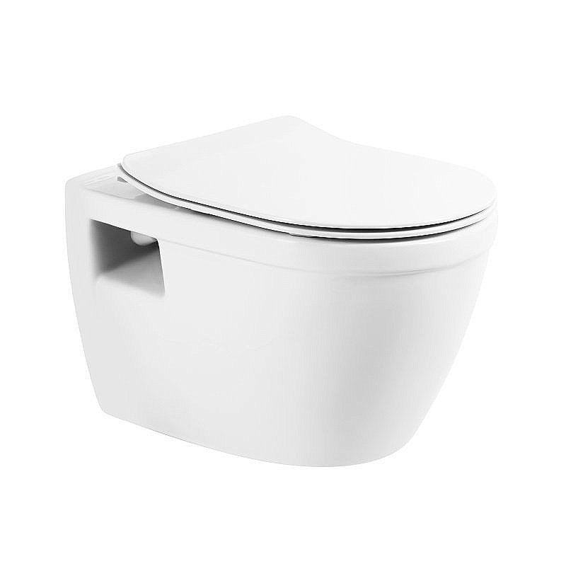 Унитаз подвесной BelBagno Loto BB070CHR/SC безободковый, с крышкой микролифт купить в интернет-магазине Sanbest