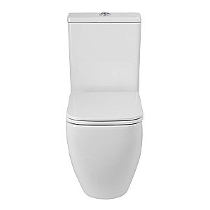 Унитаз напольный BelBagno LUCE-TOR BB2197CP-TOR/SC белый, с крышкой микролифт, с бачком, безободковый, слив-торнадо купить в интернет-магазине Sanbest