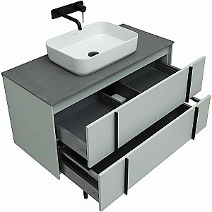 Тумба с раковиной Allen Brau Reality 100 1.32007.PWM папирус матовый для ванной в интернет-магазине Sanbest