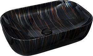 Раковина накладная WeltWasser WW ELBACH 2143P K501 61 черный мрамор купить в интернет-магазине Sanbest