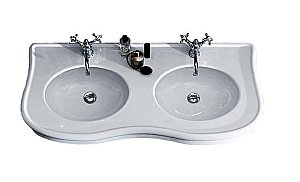 Консоль с раковиной SIMAS Lante LAM120 белая для ванной в интернет-магазине сантехники Sanbest