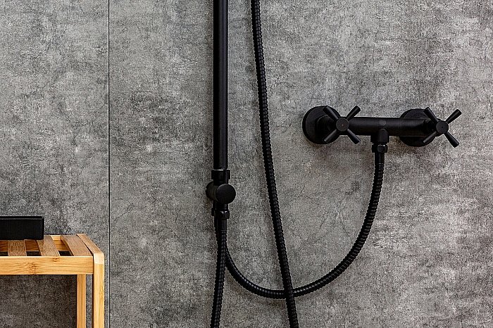 Душевая система Orange Mia M34-922b черный матовый купить в интернет-магазине сантехники Sanbest