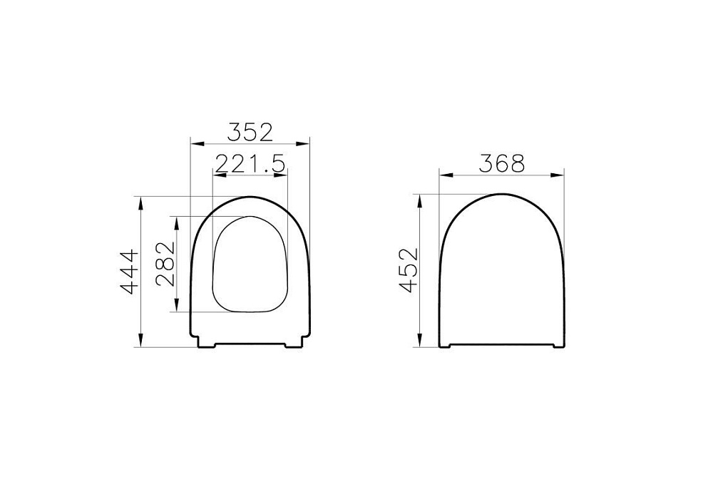 Унитаз подвесной Vitra Sento 9830B003-7207 безободковый, c инсталляцией, с крышкой микролифт купить в интернет-магазине Sanbest