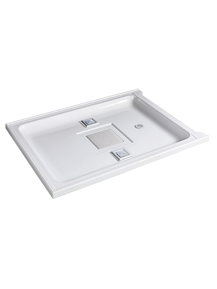 Душевая кабина WeltWasser WW500 LAINE XL 1204 с гидромассажем, профиль матовый хром/стекло прозрачное купить в интернет-магазине Sanbest
