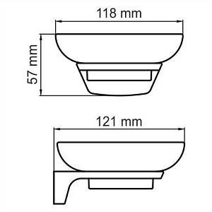 Мыльница WasserKRAFT Glan K-5129 купить в интернет-магазине сантехники Sanbest