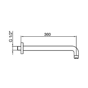 Держатель верхнего душа Webert SHOWER SET AC1022345 никель купить в интернет-магазине сантехники Sanbest